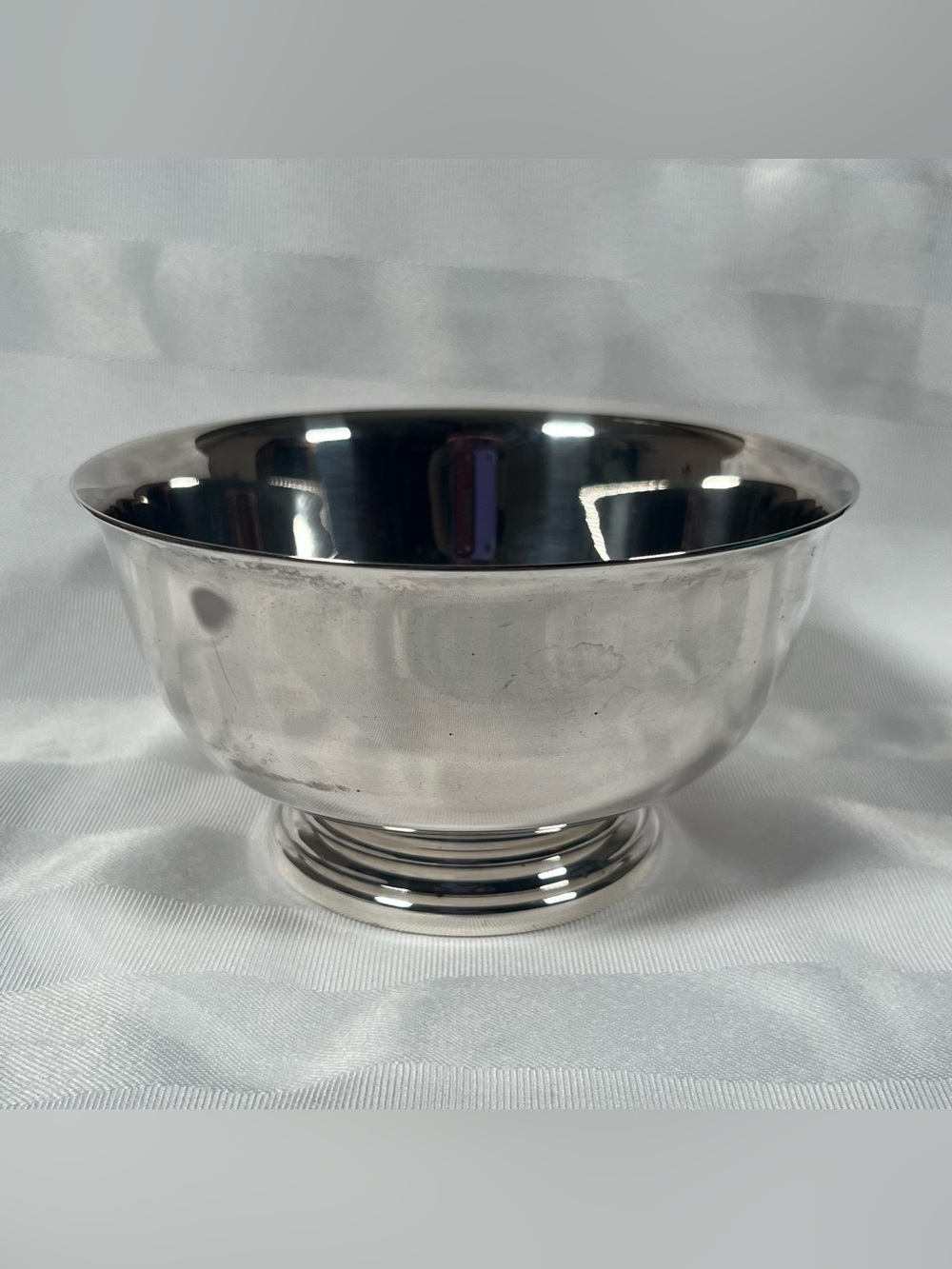 Vintage Gorham Silver Plated EP YC778 Pedestal Silver Plate 5” Candy Snack Bowl
